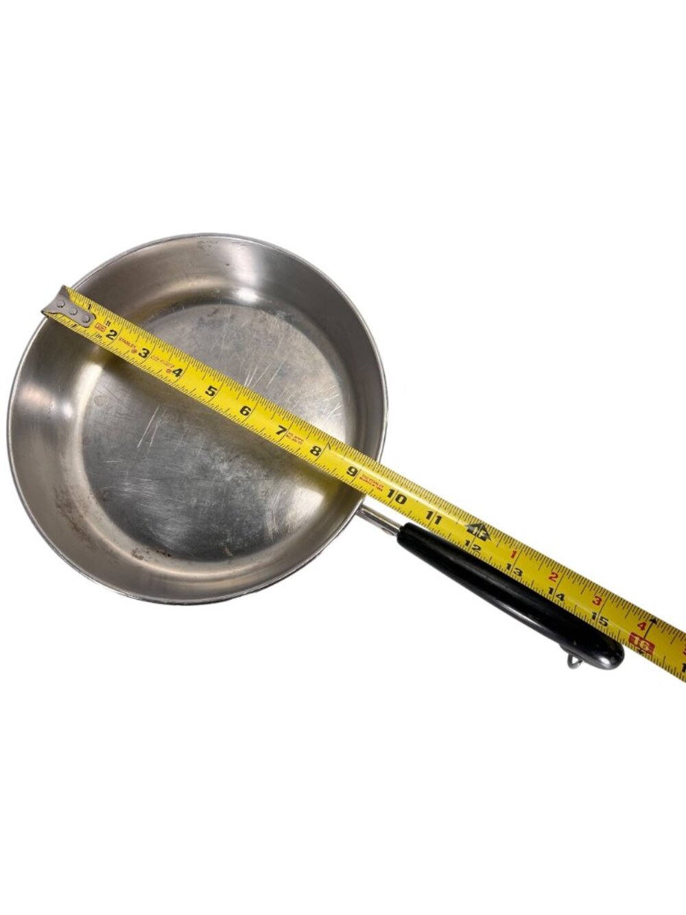 Vintage Revere Ware 9 Inch Copper Bottom Frying Pan Clinton USA Stainless Steel - Picture 7 of 9
